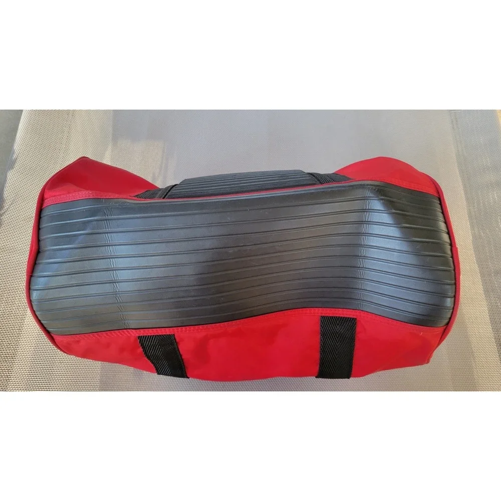 Le Coq Sportif Red Duffel Bag Shoulder Bag With Protective Panel